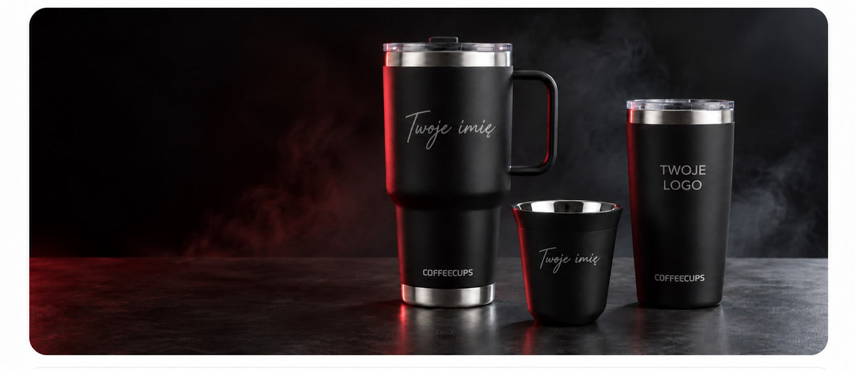 Kubki COFFEECUPS z grawerem imienia i logo
