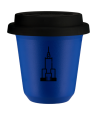 Kubek navy blue 150 ml, PALAC KULTURY I NAUKI z pokrywka czarna kubek termiczny na kawe | 70,00 zł