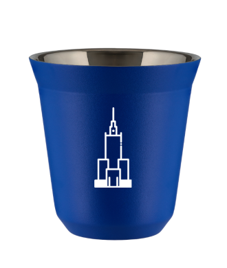 Kubek navy blue 150 ml, PALAC KULTURY I NAUKI (bialy)