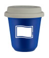 Kubek navy blue 150 ml, FLAGA POLSKI (bialy) z pokrywka biala kubek termiczny na kawe | 75,00 zł