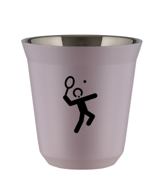 Kubek lawendowy 150 ml, TENIS 2 (czarny)