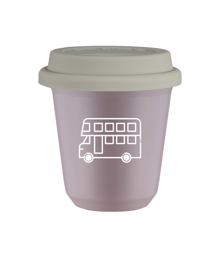 Kubek lawendowy 150 ml, AUTOBUS (bialy) z pokrywka biala kubek termiczny na kawe | 70,00 zł Kubek lawendowy 150 ml, AUTOBUS (bialy) z pokrywka biala kubek termiczny na kawe | 70,00 zł