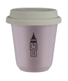 Kubek lawendowy 150 ml, BIG BEN z pokrywka biala kubek termiczny na kawe | 75,00 zł
