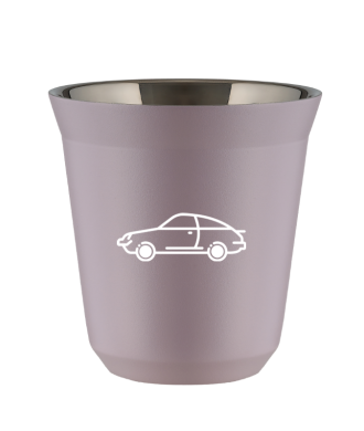 Kubek 150 ml LAWENDOWY "Samochód (biały)" Kubek 150 ml LAWENDOWY "Samochód (biały)"