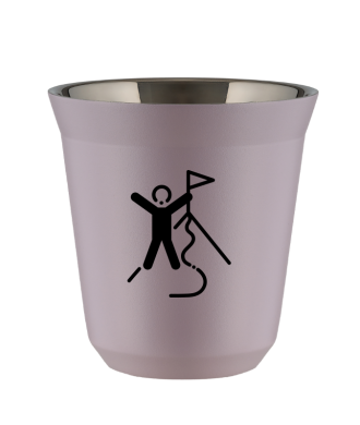 Kubek 150 ml LAWENDOWY "Wspinaczka 1 (czarny)" Kubek 150 ml LAWENDOWY "Wspinaczka 1 (czarny)"