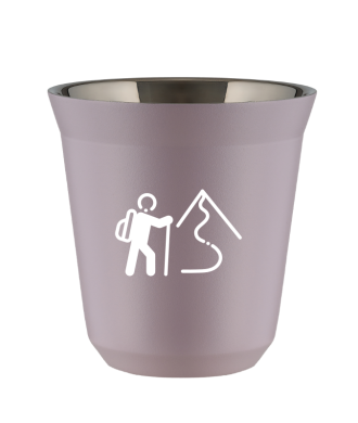 Kubek 150 ml LAWENDOWY "Wspinaczka 2 (biały)" Kubek 150 ml LAWENDOWY "Wspinaczka 2 (biały)"