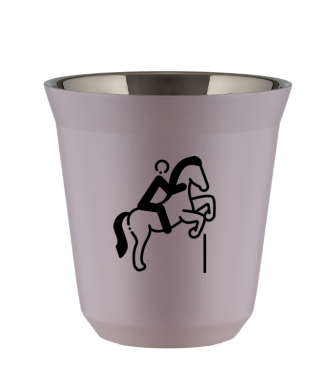 Kubek 150 ml LAWENDOWY "Jeździectwo 1" Kubek 150 ml LAWENDOWY "Jeździectwo 1"