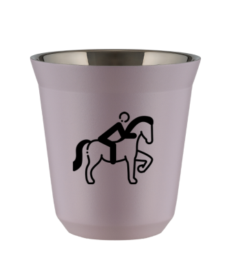 Kubek 150 ml LAWENDOWY "Jeździectwo 2" Kubek 150 ml LAWENDOWY "Jeździectwo 2"