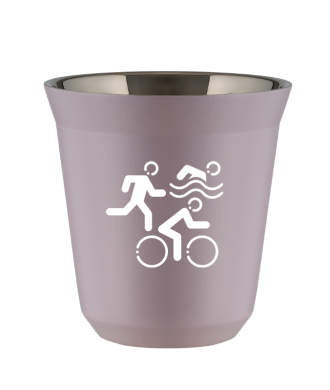 Kubek 150 ml LAWENDOWY "Sporty (biały)" Kubek 150 ml LAWENDOWY "Sporty (biały)"