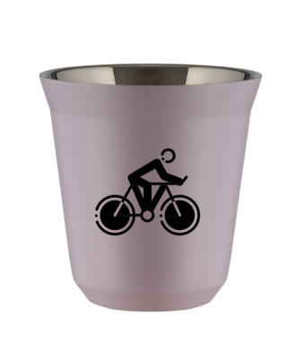 Kubek 150 ml LAWENDOWY "Kolarstwo 2 (czarny)" Kubek 150 ml LAWENDOWY "Kolarstwo 2 (czarny)"