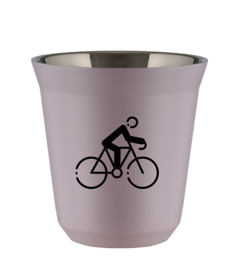 Kubek 150 ml LAWENDOWY "Kolarstwo 3 (czarny)" Kubek 150 ml LAWENDOWY "Kolarstwo 3 (czarny)"