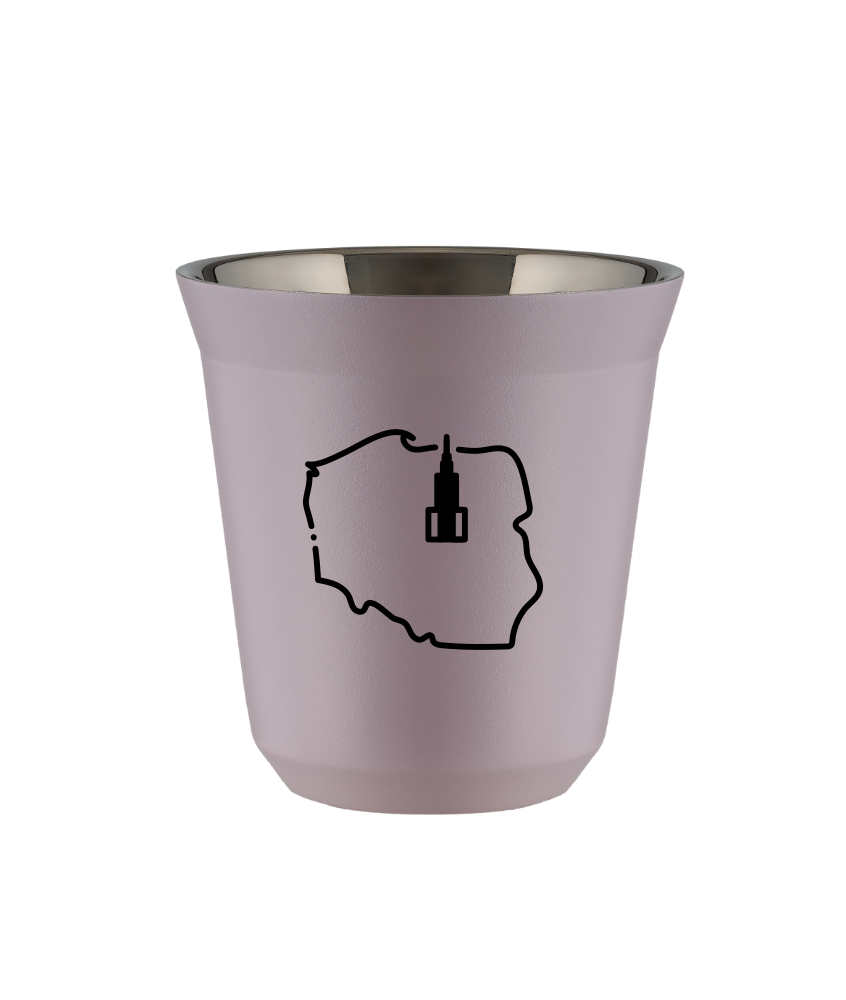 Kubek lawendowy 150 ml, POLSKA (czarny) kubek termiczny na kawe | 70,00 zł Kubek lawendowy 150 ml, POLSKA (czarny) kubek termiczny na kawe | 70,00 zł
