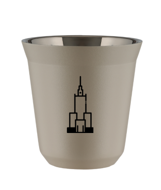 Kubek 150 ml BEŻOWY "Pałac kultury i nauki" Kubek 150 ml BEŻOWY "Pałac kultury i nauki"