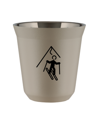 Kubek 150 ml BEŻOWY "Narciarstwo" Kubek 150 ml BEŻOWY "Narciarstwo"