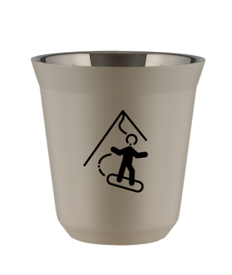 Kubek 150 ml BEŻOWY "Snowboard" Kubek 150 ml BEŻOWY "Snowboard"