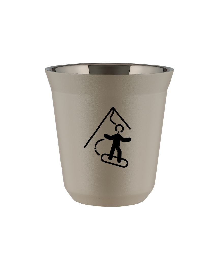 Kubek 150 ml BEŻOWY "Snowboard"