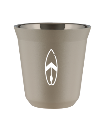 Kubek 150 ml BEŻOWY "Deska (biały)" Kubek 150 ml BEŻOWY "Deska (biały)"