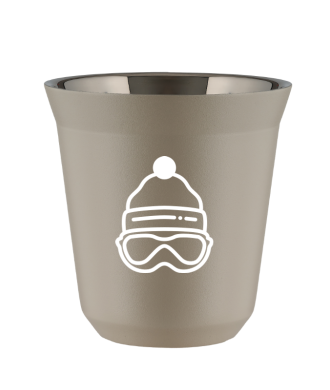 Kubek 150 ml BEŻOWY "Czapka (biały)" Kubek 150 ml BEŻOWY "Czapka (biały)"