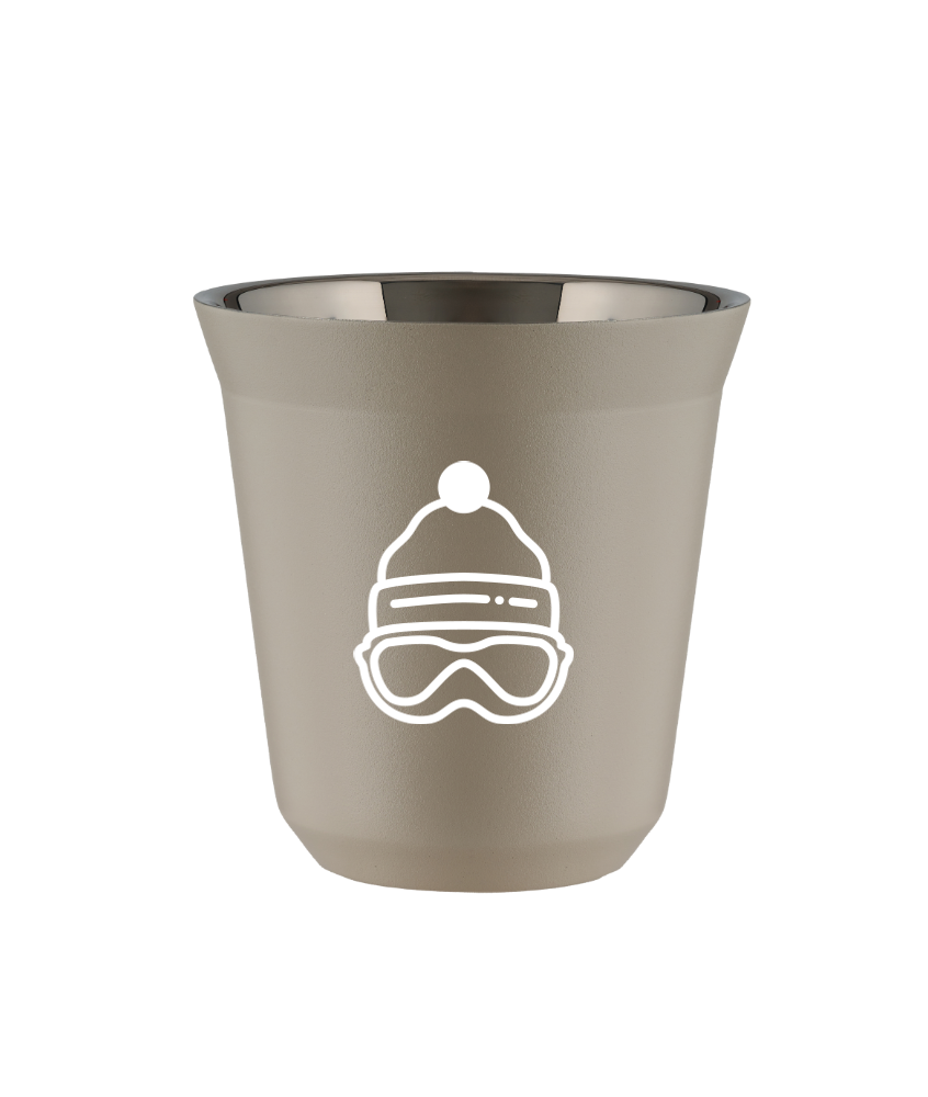 Kubek 150 ml BEŻOWY "Czapka (biały)"