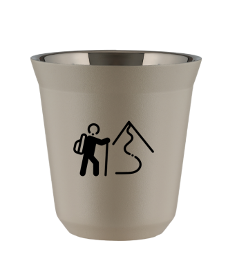 Kubek 150 ml BEŻOWY "Wspinaczka 2 (czarny)" Kubek 150 ml BEŻOWY "Wspinaczka 2 (czarny)"