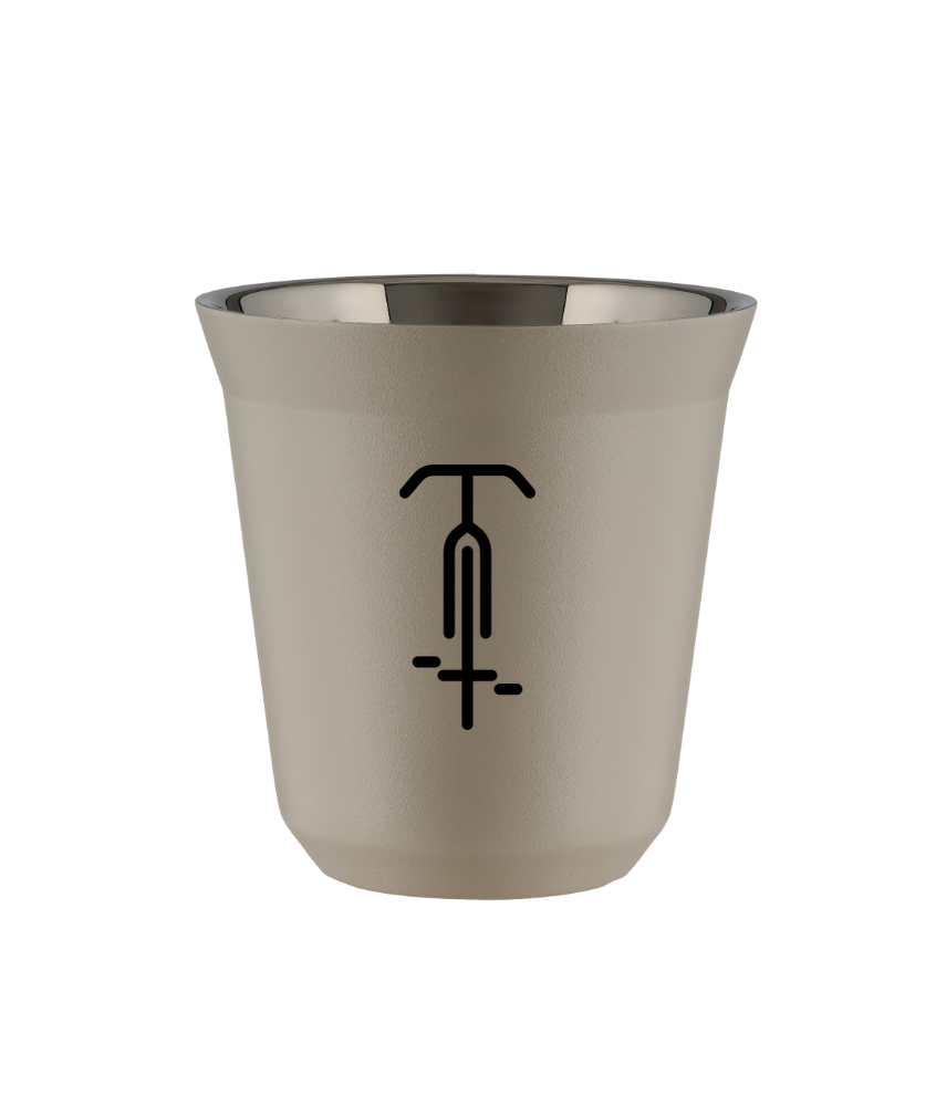 Kubek 150 ml BEŻOWY "Kolarstwo 1 (czarny)"