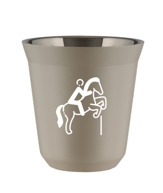 Kubek 150 ml BEŻOWY "Jeździectwo 1 (biały)" Kubek 150 ml BEŻOWY "Jeździectwo 1 (biały)"