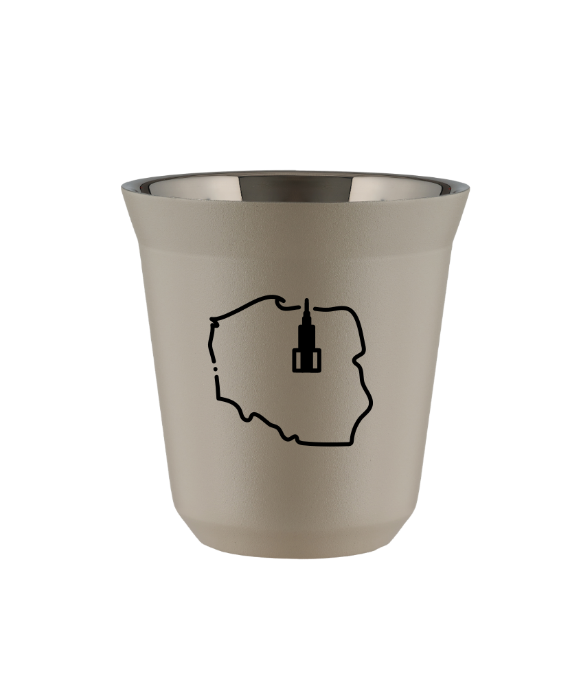 Kubek natural beige 150 ml, POLSKA (czarny) kubek termiczny na kawe | 70,00 zł Kubek natural beige 150 ml, POLSKA (czarny) kubek termiczny na kawe | 70,00 zł