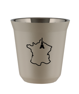 Kubek 150 ml BEŻOWY "Francja (czarny)" Kubek 150 ml BEŻOWY "Francja (czarny)"