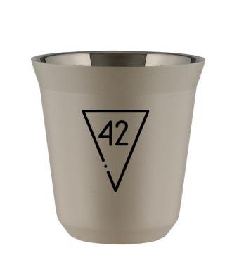 Kubek 150 ml BEŻOWY "42" Kubek 150 ml BEŻOWY "42"