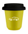 Kubek canary yellow 150 ml, SAMOCH (bialy) z pokrywka czarna kubek termiczny na kawe | 75,00 zł