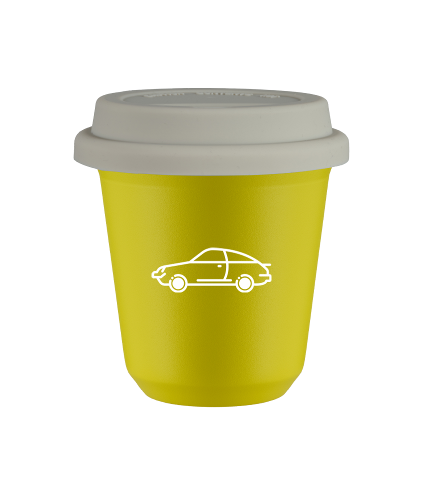 Kubek canary yellow 150 ml, SAMOCH (bialy) z pokrywka biala kubek termiczny na kawe | 75,00 zł Kubek canary yellow 150 ml, SAMOCH (bialy) z pokrywka biala kubek termiczny na kawe | 75,00 zł