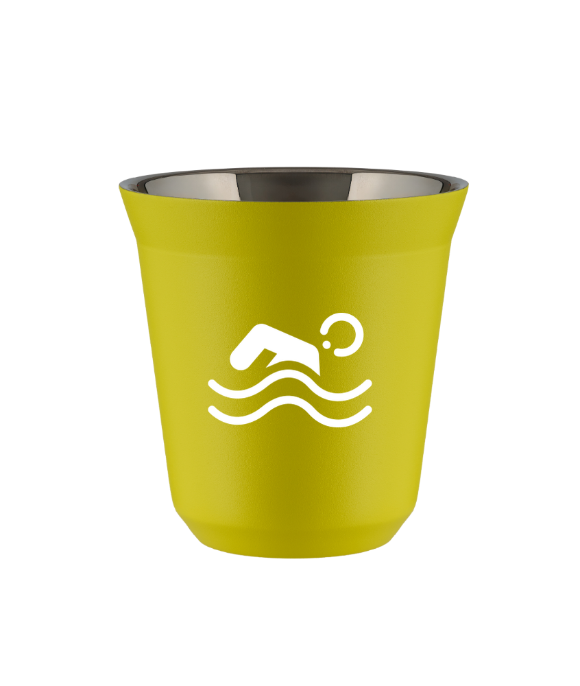 Kubek canary yellow 150 ml, PLYWANIE (bialy) kubek termiczny na kawe | 70,00 zł Kubek canary yellow 150 ml, PLYWANIE (bialy) kubek termiczny na kawe | 70,00 zł