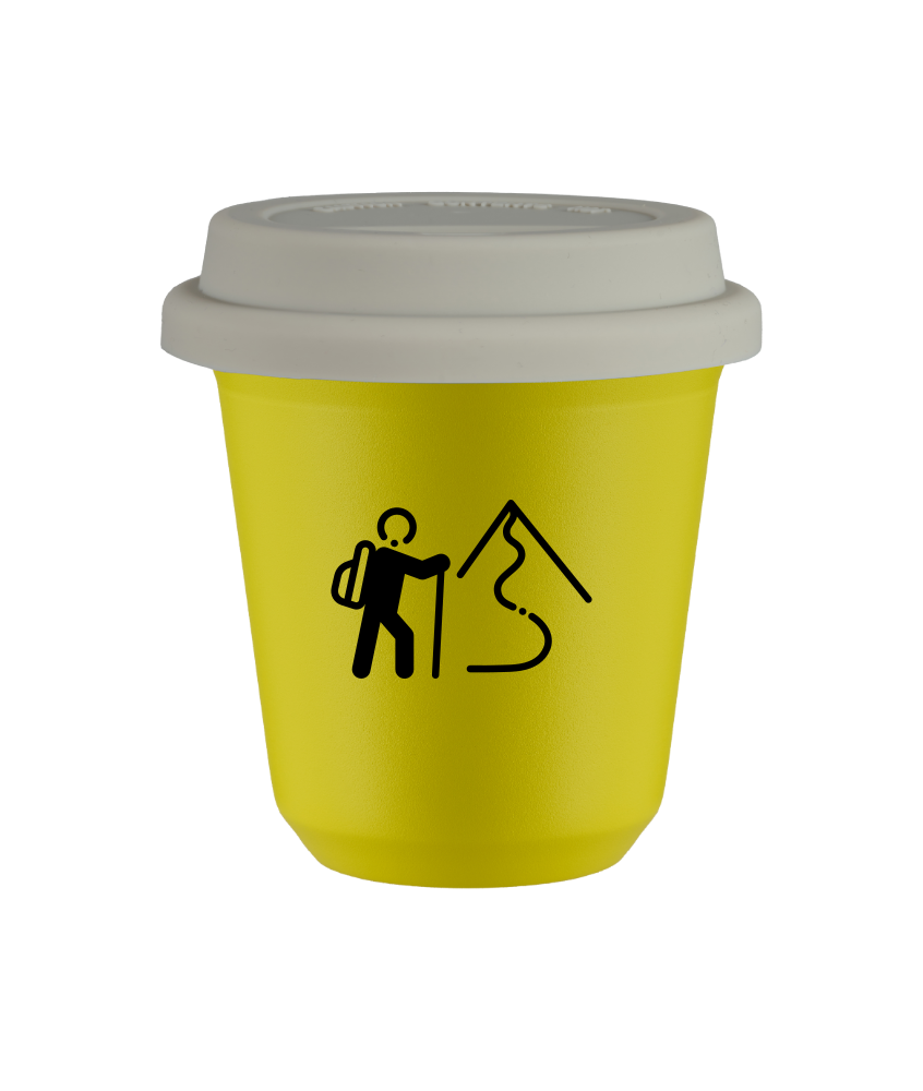 Kubek canary yellow 150 ml, WSPINACZKA 2 z pokrywka biala kubek termiczny na kawe | 75,00 zł Kubek canary yellow 150 ml, WSPINACZKA 2 z pokrywka biala kubek termiczny na kawe | 75,00 zł