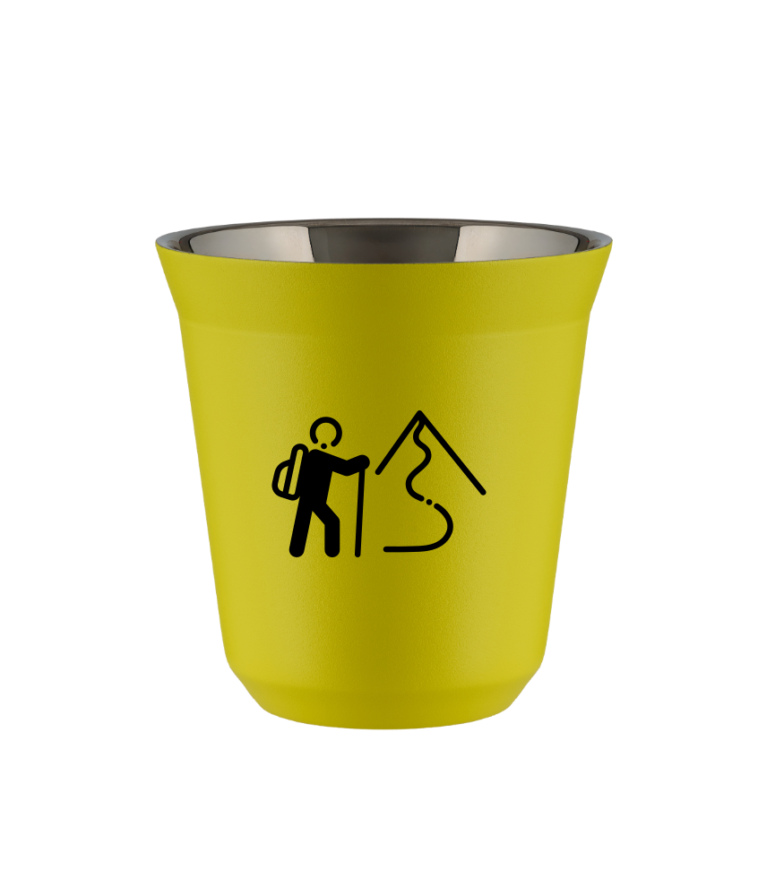 Kubek canary yellow 150 ml, WSPINACZKA 2 (czarny) kubek termiczny na kawe | 70,00 zł Kubek canary yellow 150 ml, WSPINACZKA 2 (czarny) kubek termiczny na kawe | 70,00 zł