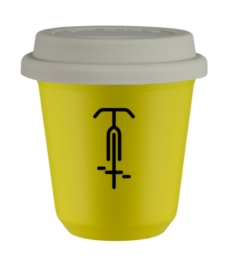 Kubek canary yellow 150 ml, KOLARSTWO 1 z pokrywka biala