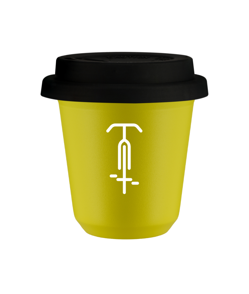 Kubek canary yellow 150 ml, KOLARSTWO 1 (bialy) z pokrywka czarna kubek termiczny na kawe | 75,00 zł Kubek canary yellow 150 ml, KOLARSTWO 1 (bialy) z pokrywka czarna kubek termiczny na kawe | 75,00 zł