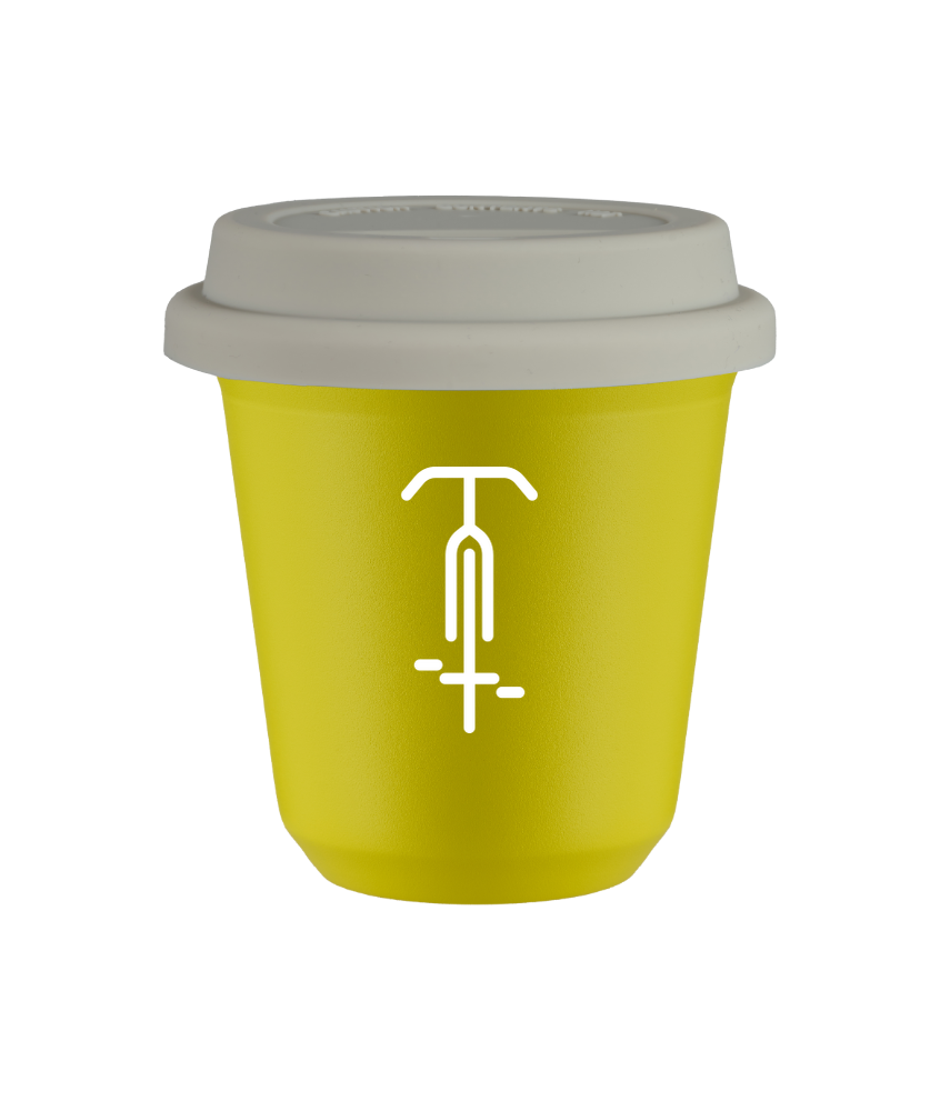 Kubek canary yellow 150 ml, KOLARSTWO 1 (bialy) z pokrywka biala kubek termiczny na kawe | 75,00 zł Kubek canary yellow 150 ml, KOLARSTWO 1 (bialy) z pokrywka biala kubek termiczny na kawe | 75,00 zł