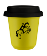 Kubek canary yellow 150 ml, JEZDZIECTWO 1 z pokrywka czarna kubek termiczny na kawe | 75,00 zł