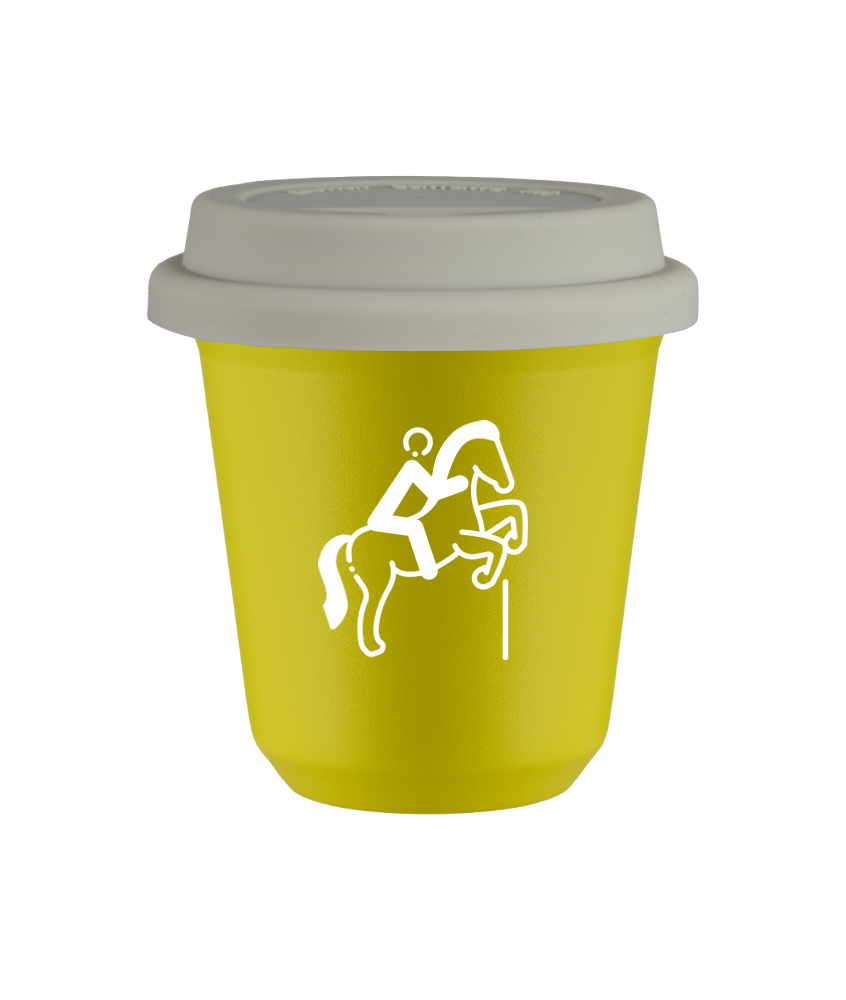 Kubek canary yellow 150 ml, JEZDZIECTWO 1 (bialy) z pokrywka biala kubek termiczny na kawe | 75,00 zł Kubek canary yellow 150 ml, JEZDZIECTWO 1 (bialy) z pokrywka biala kubek termiczny na kawe | 75,00 zł