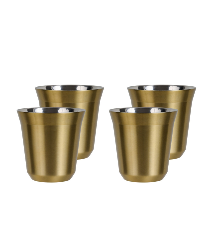 Set of 4 gold mugs 150 ml