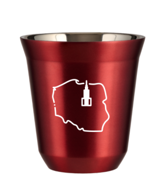 Kubek czerwony 80 ml, POLSKA (biały) kubek termiczny na kawe | 65,00 zł