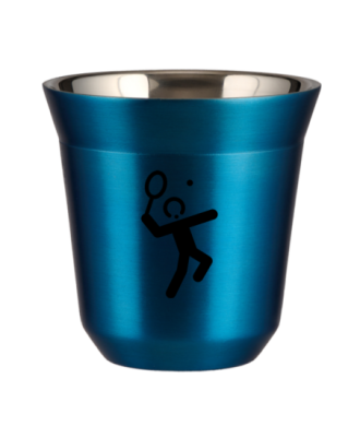 Kubek niebieski 80 ml, TENIS 2 kubek termiczny na kawe | 65,00 zł