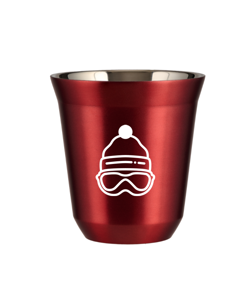 Kubek czerwony 80 ml, CZAPKA (biały) kubek termiczny na kawe | 65,00 zł Kubek czerwony 80 ml, CZAPKA (biały) kubek termiczny na kawe | 65,00 zł