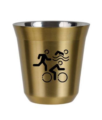 Kubek złoty 80 ml, SPORTY kubek termiczny na kawe | 65,00 zł