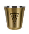 Kubek złoty 80 ml, 21 kubek termiczny na kawe | 65,00 zł