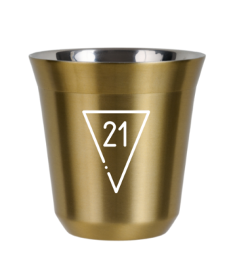 Kubek złoty 80 ml, 21 (biały) kubek termiczny na kawe | 65,00 zł