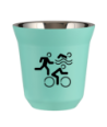 Kubek turkusowy 80 ml, SPORTY kubek termiczny na kawe | 65,00 zł