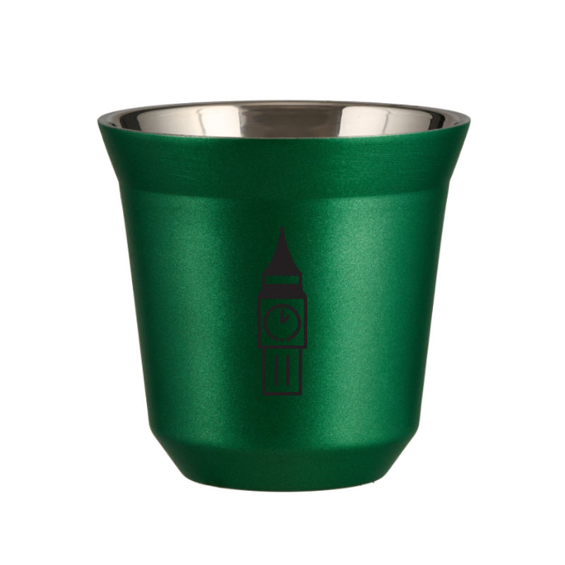 Kubek 80 ml ZIELONY METALIC "BIG BEN"