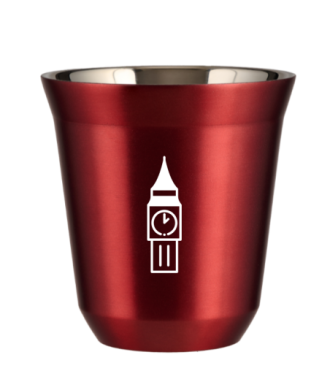 Kubek czerwony 80 ml, BIG BEN (biały) kubek termiczny na kawe | 65,00 zł