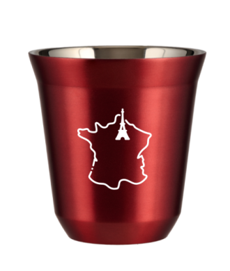 Kubek czerwony 80 ml, FRANCJA (biały) kubek termiczny na kawe | 65,00 zł